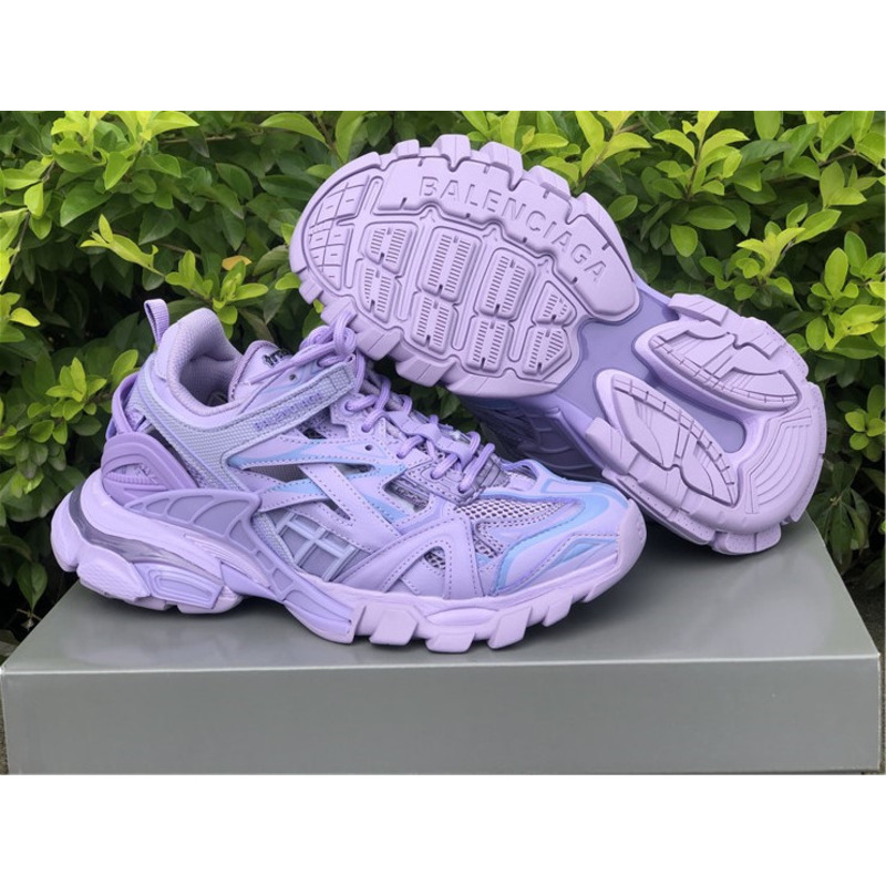 Ba*len*cia*ga 4.0 light purple sneakers men women