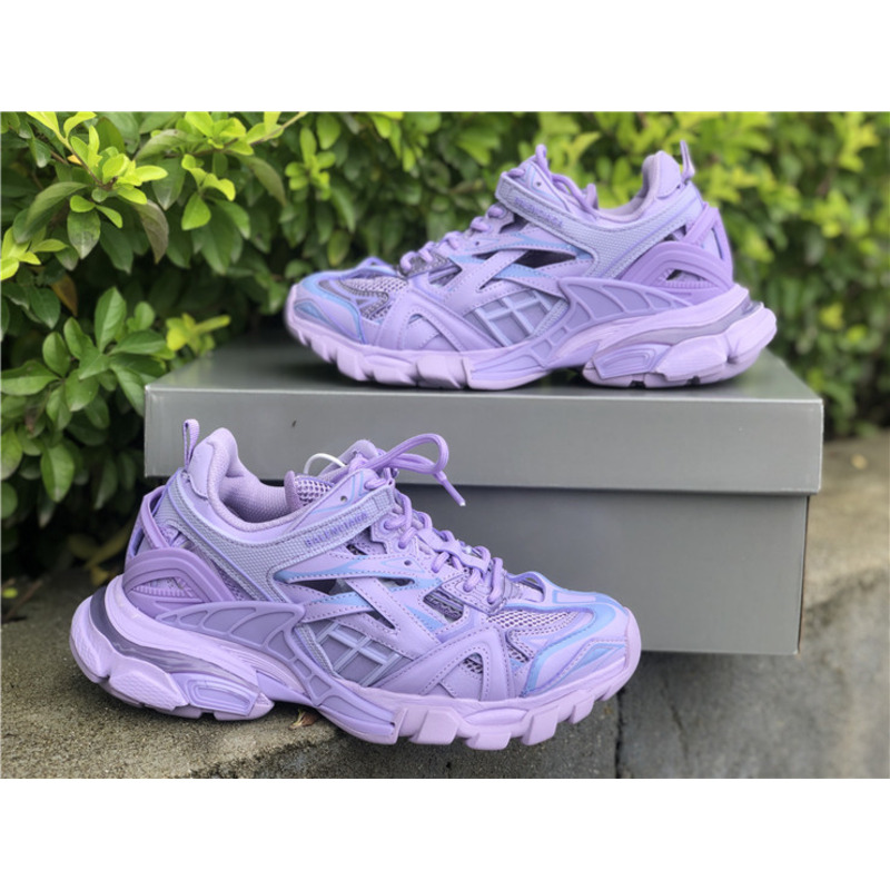 Ba*len*cia*ga 4.0 light purple sneakers men women