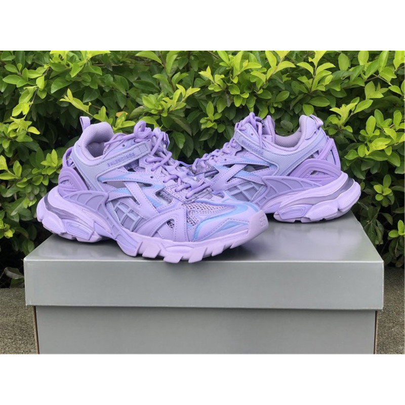 Ba*len*cia*ga 4.0 light purple sneakers men women