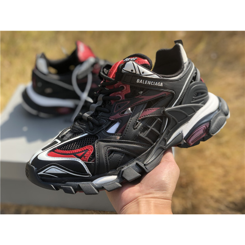 Ba*len*cia*ga 4.0 ok edition black red sneakers men women