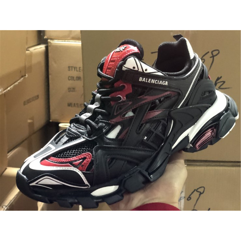 Ba*len*cia*ga 4.0 ok edition black red sneakers men women