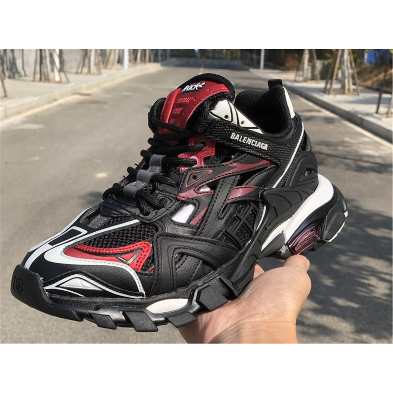 Ba*len*cia*ga 4.0 ok edition black red sneakers men women