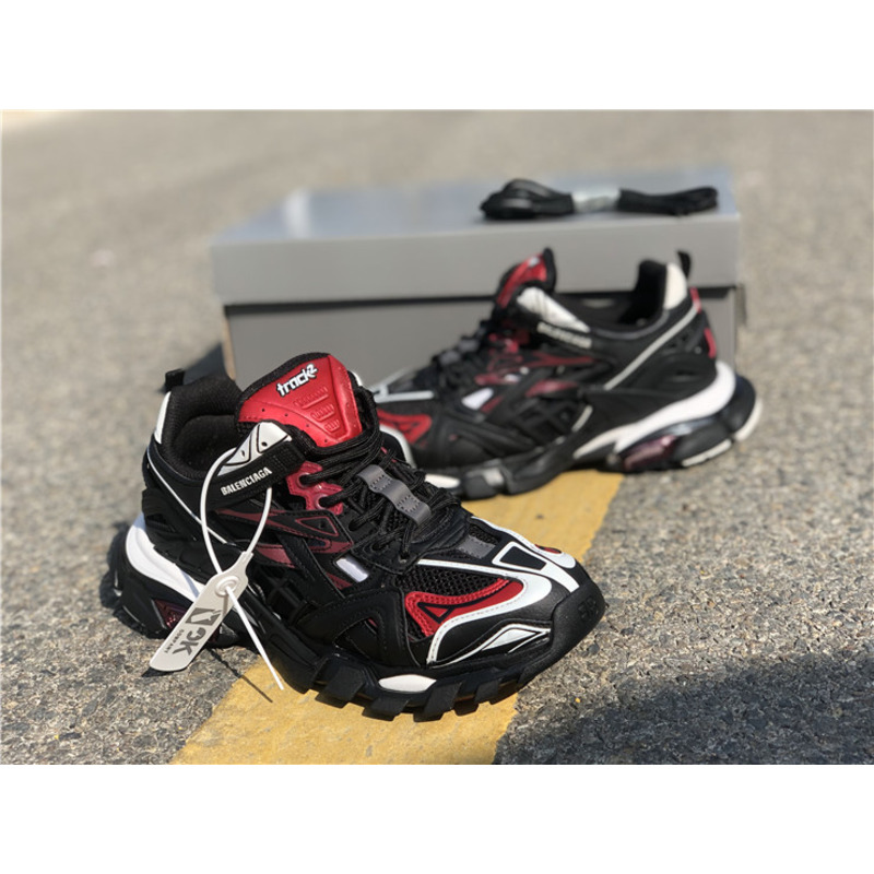 Ba*len*cia*ga 4.0 ok edition black red sneakers men women