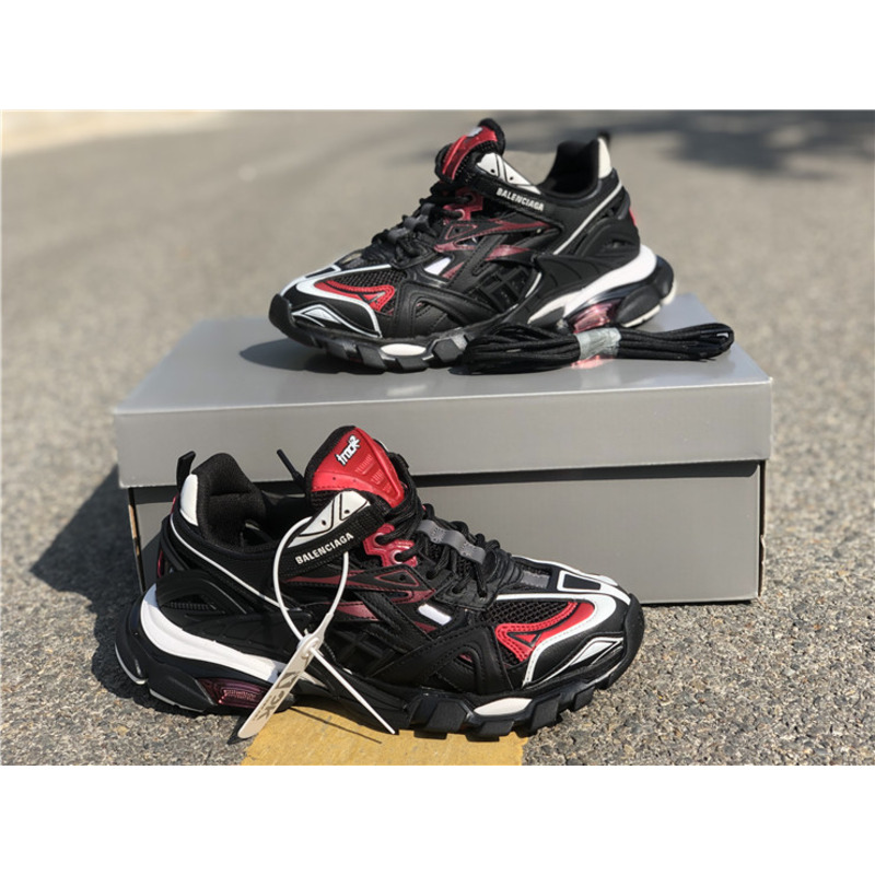 Ba*len*cia*ga 4.0 ok edition black red sneakers men women