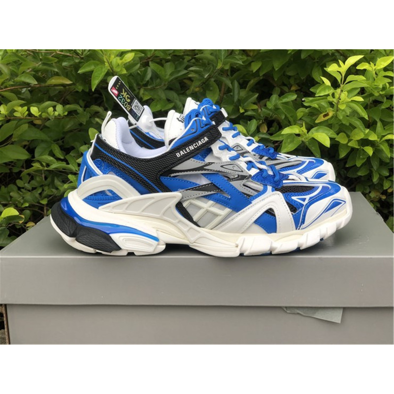 Ba*len*cia*ga 4.0 white blue sneakers men women