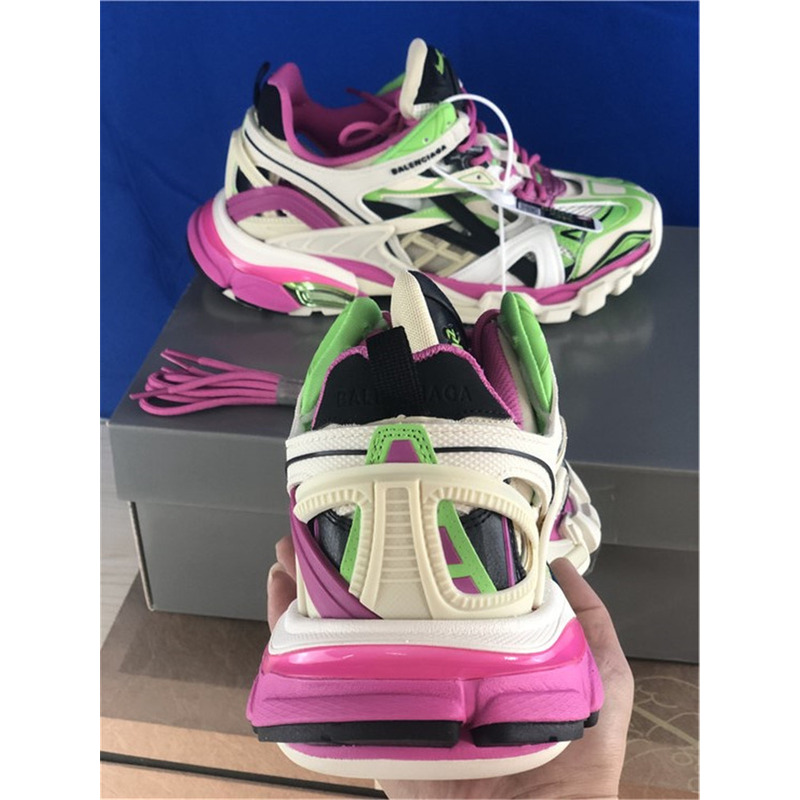 Ba*len*cia*ga 4.0 white purple pink green sneakers men women