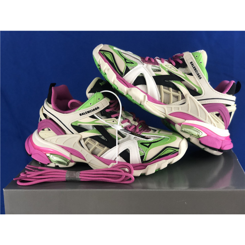 Ba*len*cia*ga 4.0 white purple pink green sneakers men women