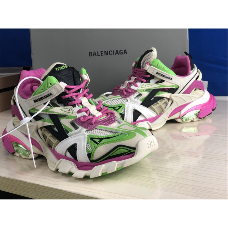 Ba*len*cia*ga 4.0 white purple pink green sneakers men women