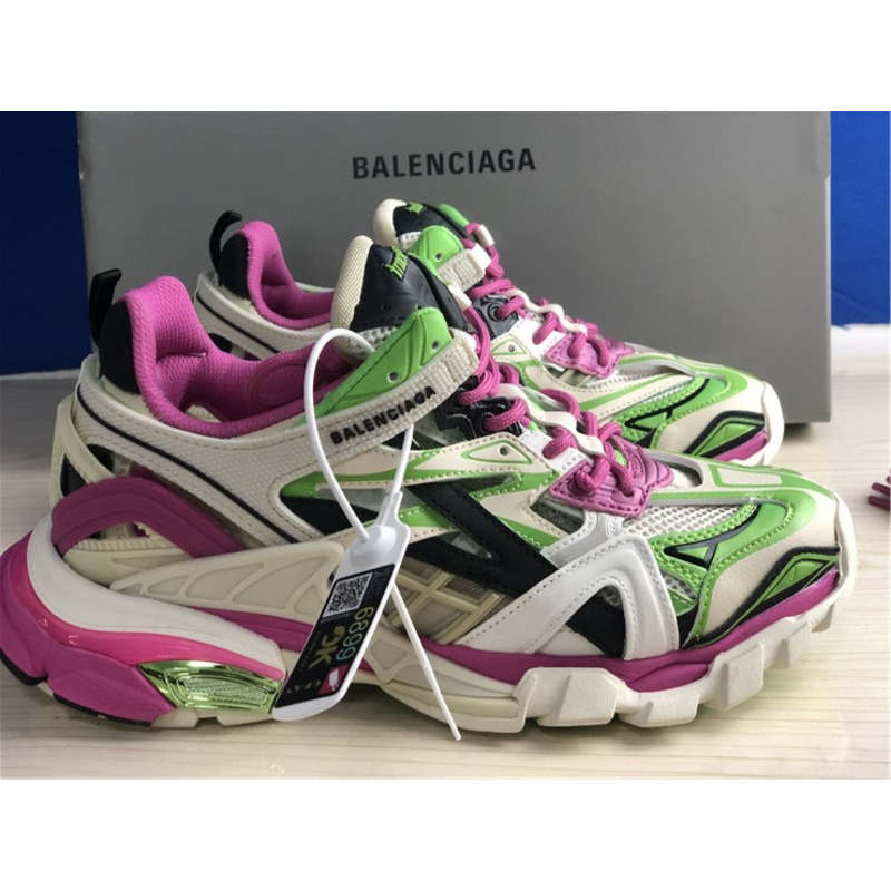 Ba*len*cia*ga 4.0 white purple pink green sneakers men women