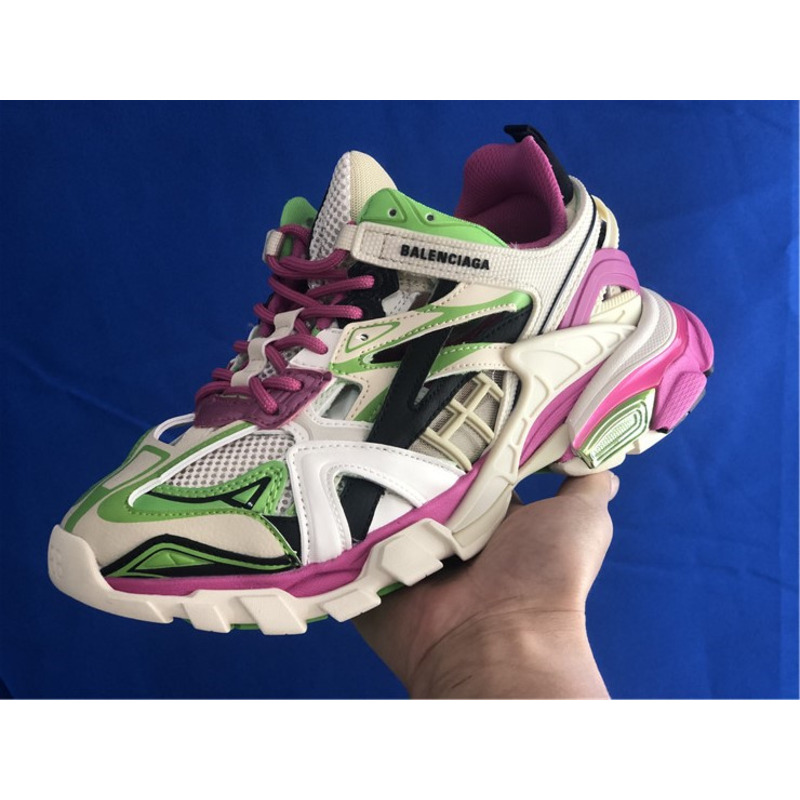 Ba*len*cia*ga 4.0 white purple pink green sneakers men women