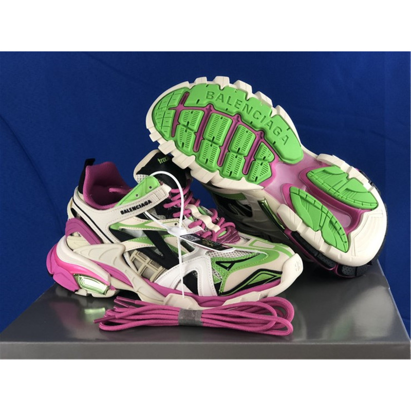 Ba*len*cia*ga 4.0 white purple pink green sneakers men women