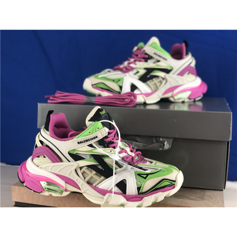 Ba*len*cia*ga 4.0 white purple pink green sneakers men women