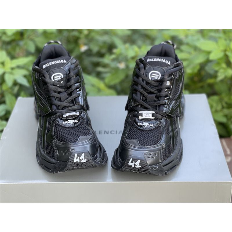 Ba*len*cia*ga 700. pure black w3ra9 1000 sneakers men women