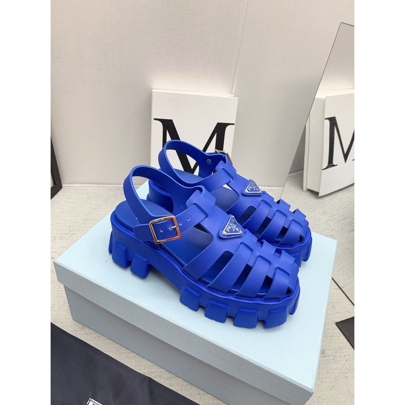 Pra*a foam rubber sandals blue