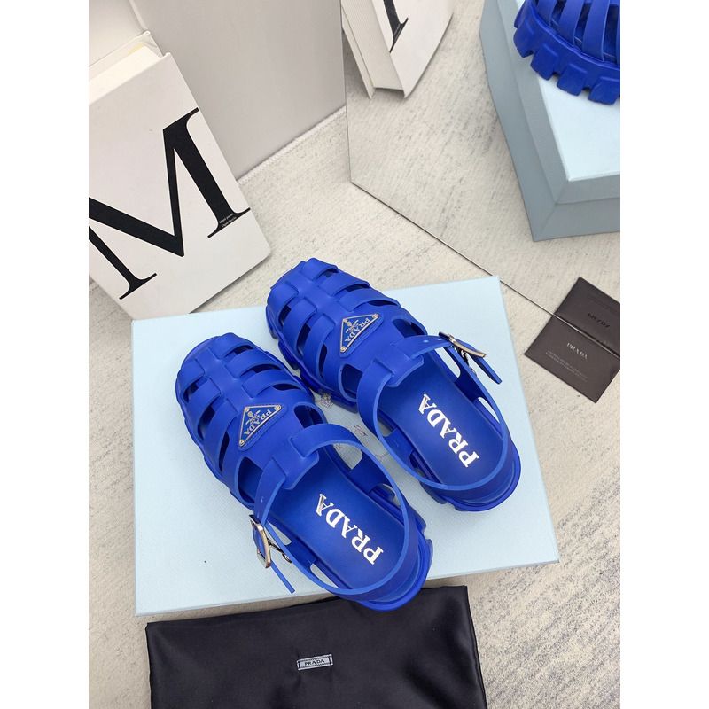 Pra*a foam rubber sandals blue