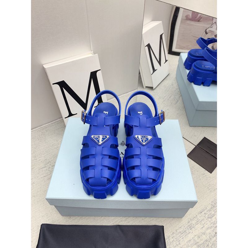 Pra*a foam rubber sandals blue