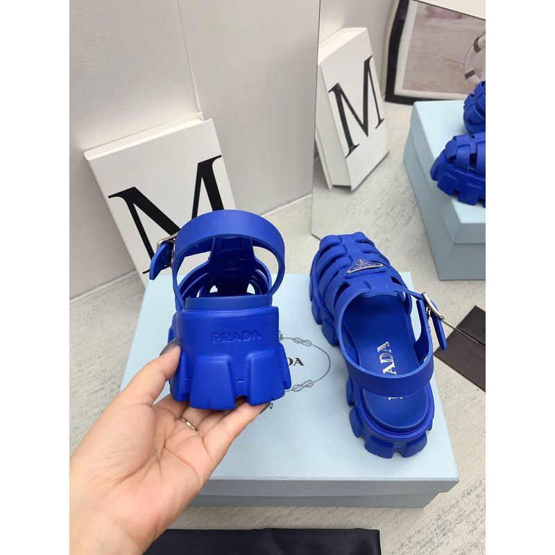 Pra*a foam rubber sandals blue