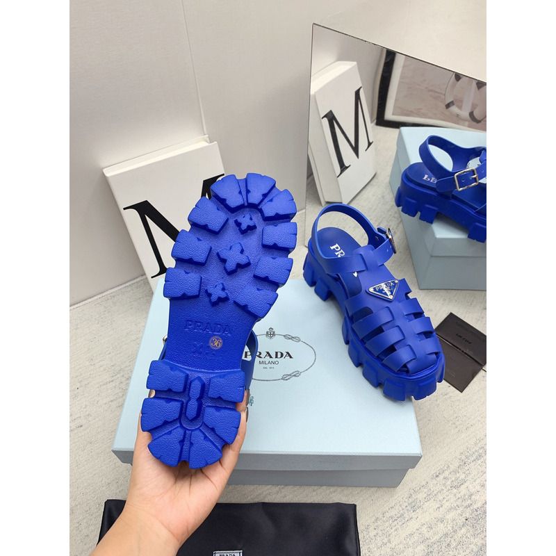 Pra*a foam rubber sandals blue