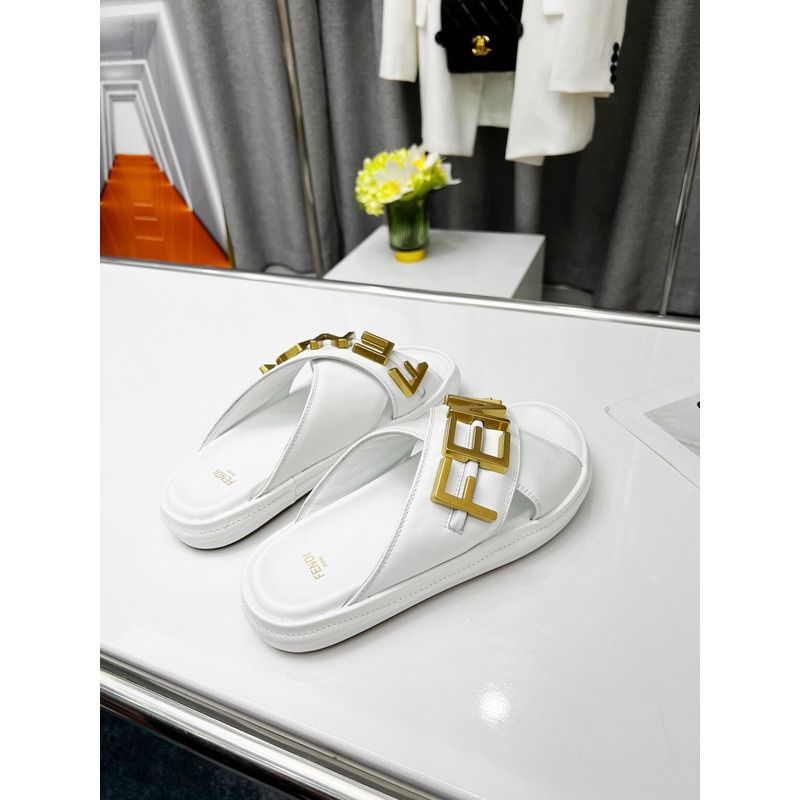 F**digraphy sandals white