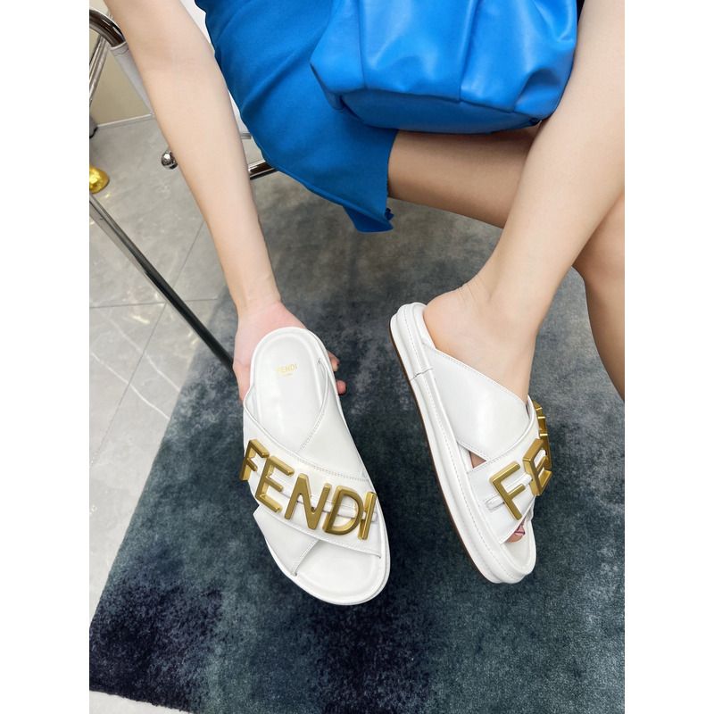 F**digraphy sandals white