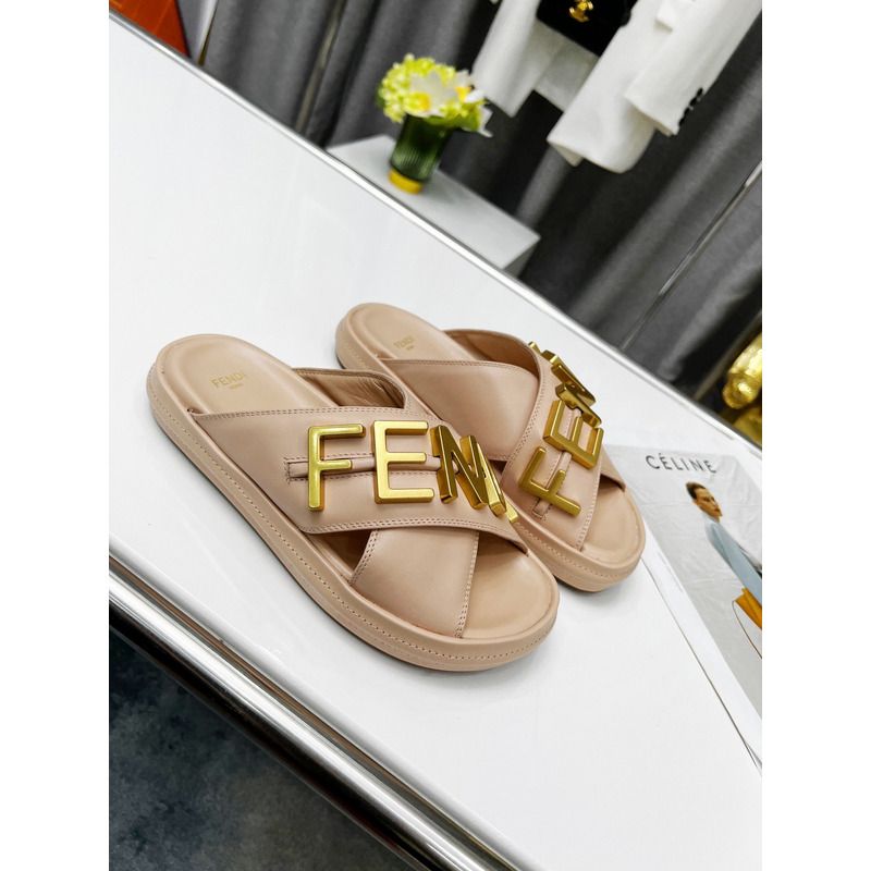 F**digraphy sandals beige