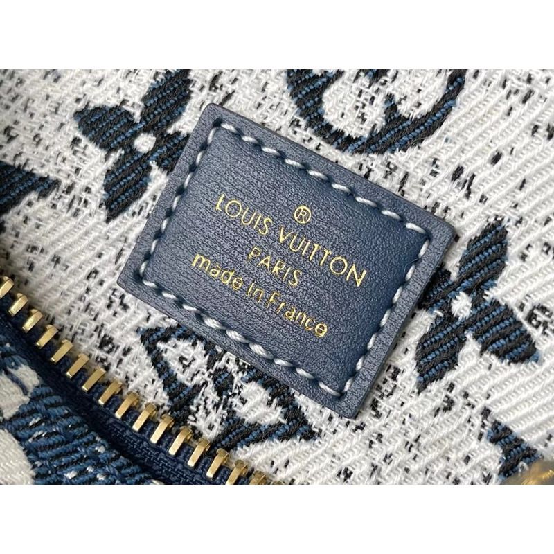 l**is V*t*n lv nano speedy bag monogram denim jacquard m81168 navy blue