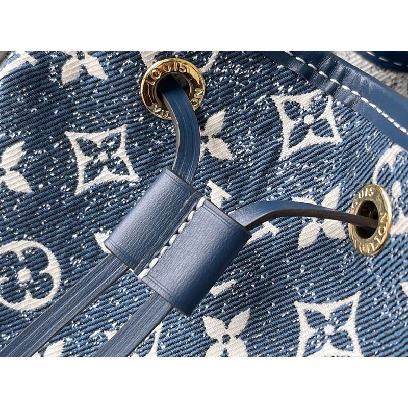 l**is V*t*n lv petite noe bag monogram denim jacquard m59606 navy blue