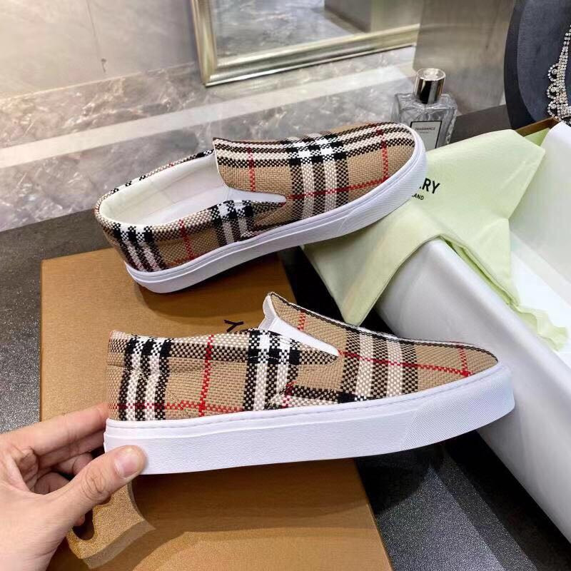 B**rry bio-based sole latticed cotton slip-on sneakers