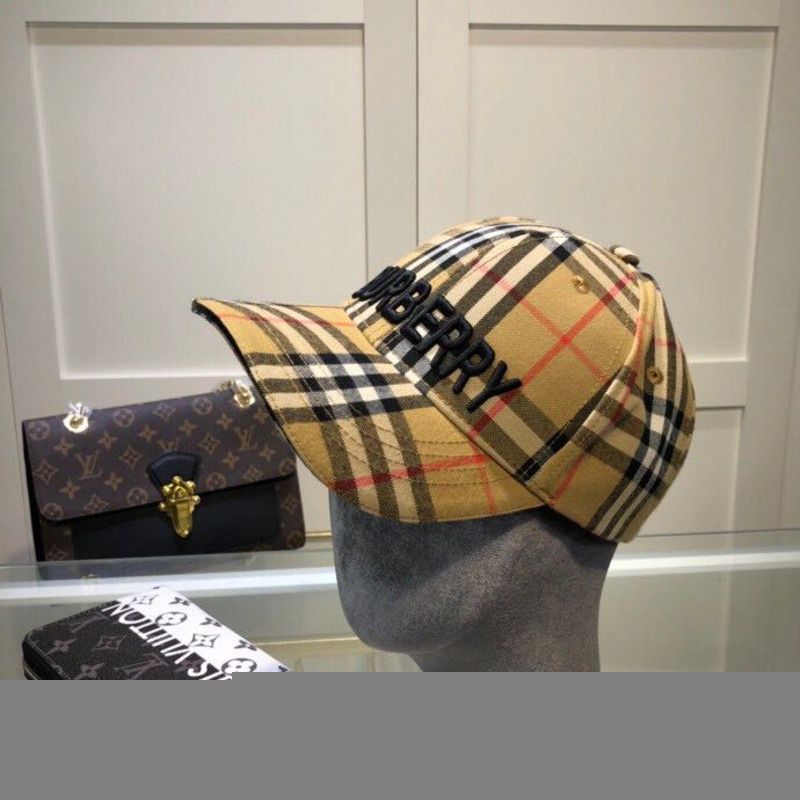 B**rry vintage check baseball cap