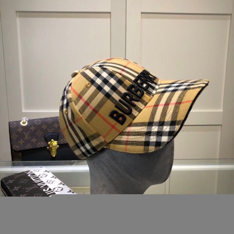 B**rry vintage check baseball cap