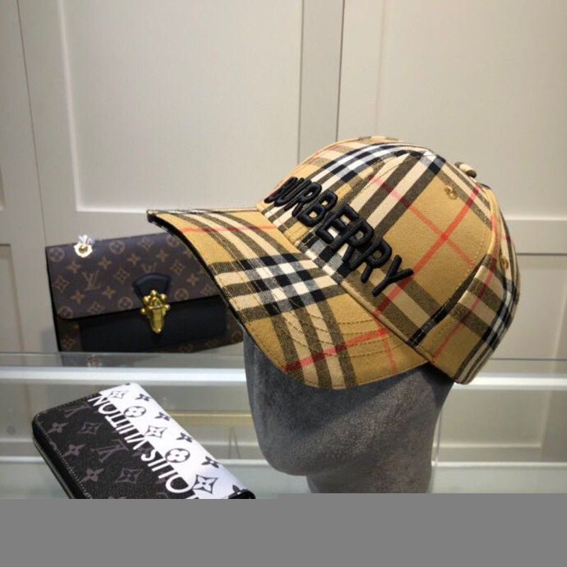 B**rry vintage check baseball cap