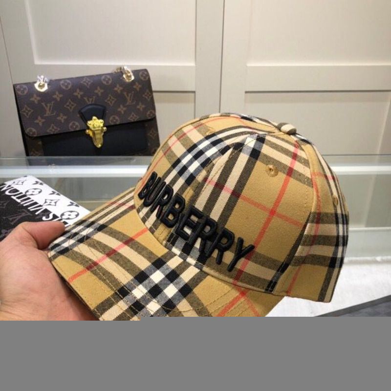 B**rry vintage check baseball cap