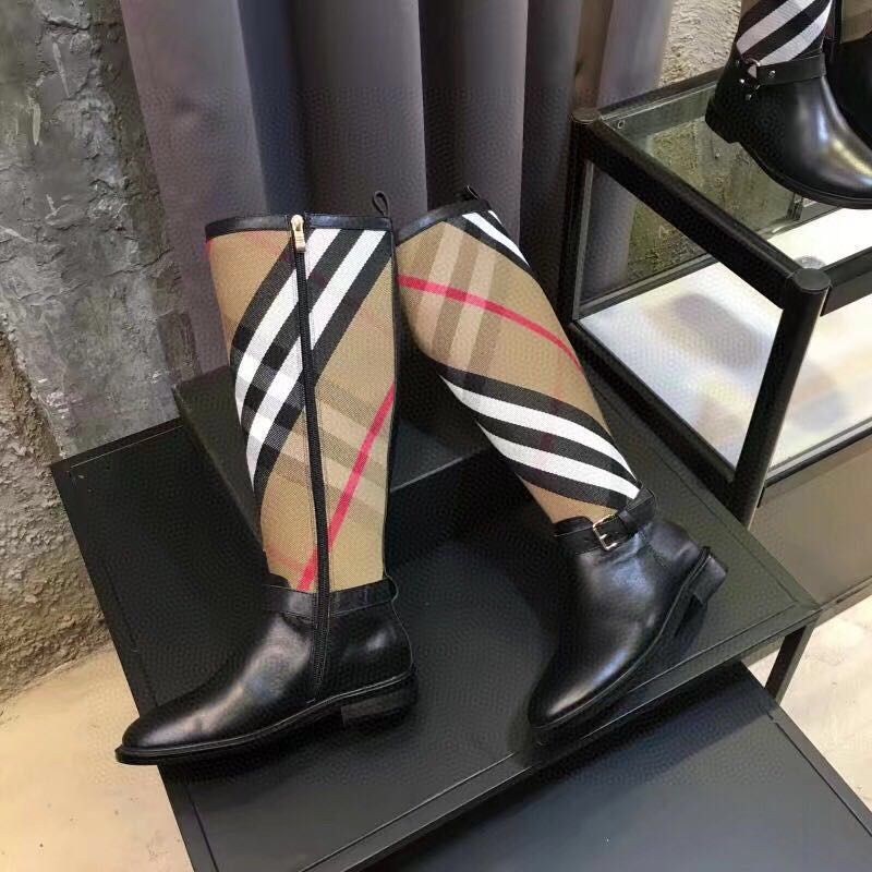 B**rry house check rubber rain boots