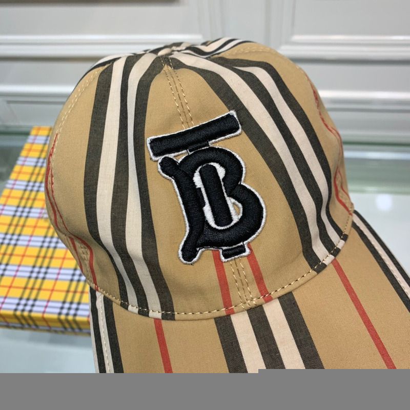 B**rry vintage check and icon stripe baseball cap