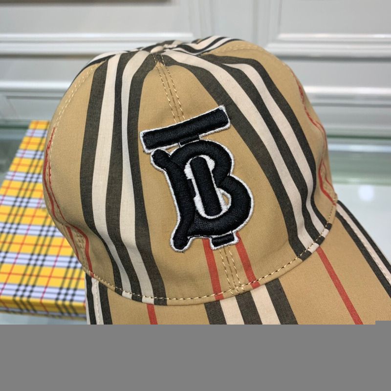 B**rry vintage check and icon stripe baseball cap