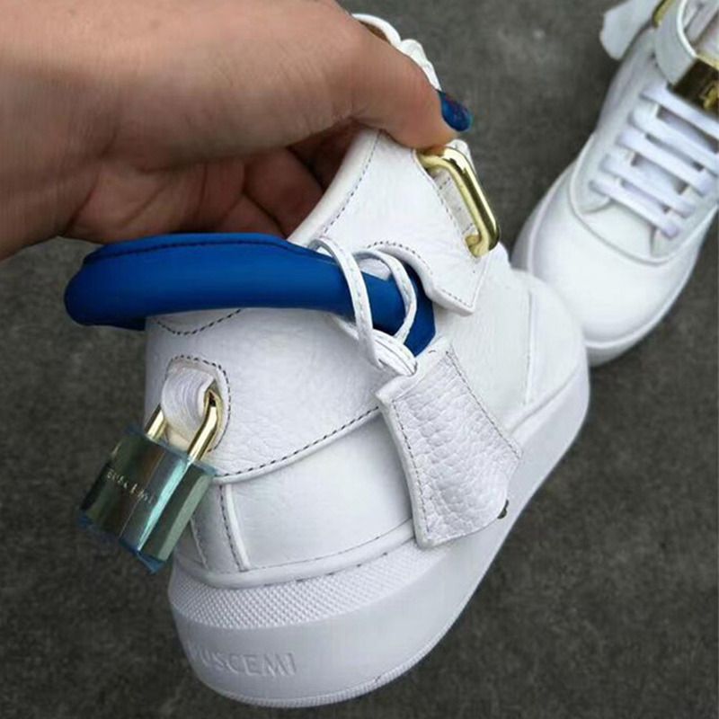 Buscemi High-top Top White Leather Sneaker