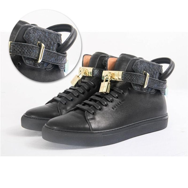 Buscemi High-top Top Python Leather Sneaker