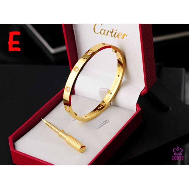 Cartier Love Bracelet with Gold Stones