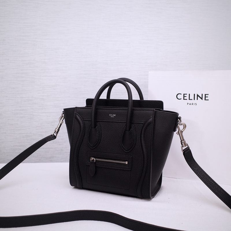 Ce**e nano luggage bag in drummed calfskin(8 x 8 x 4 in (20 x 20 x 10 cm))