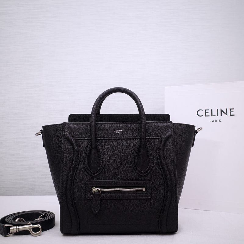 Ce**e nano luggage bag in drummed calfskin(8 x 8 x 4 in (20 x 20 x 10 cm))