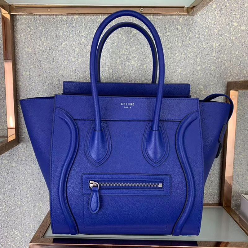 Ce**e luggage mini shopper leather blue bag