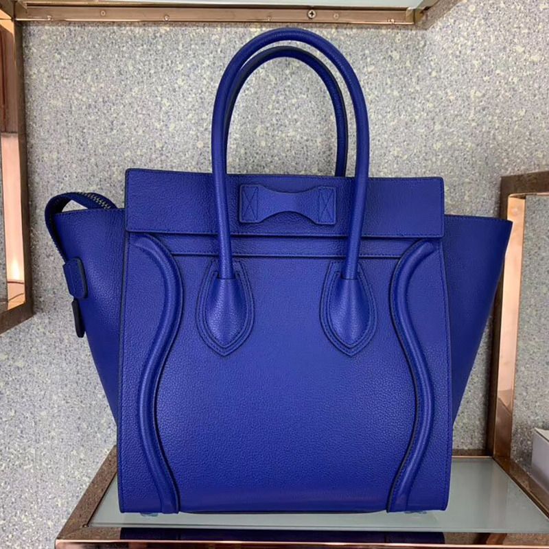 Ce**e luggage mini shopper leather blue bag