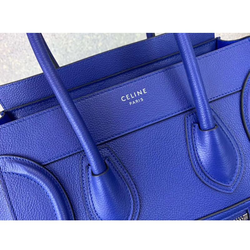 Ce**e luggage mini shopper leather blue bag