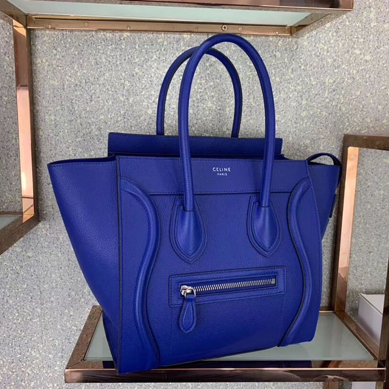 Ce**e luggage mini shopper leather blue bag