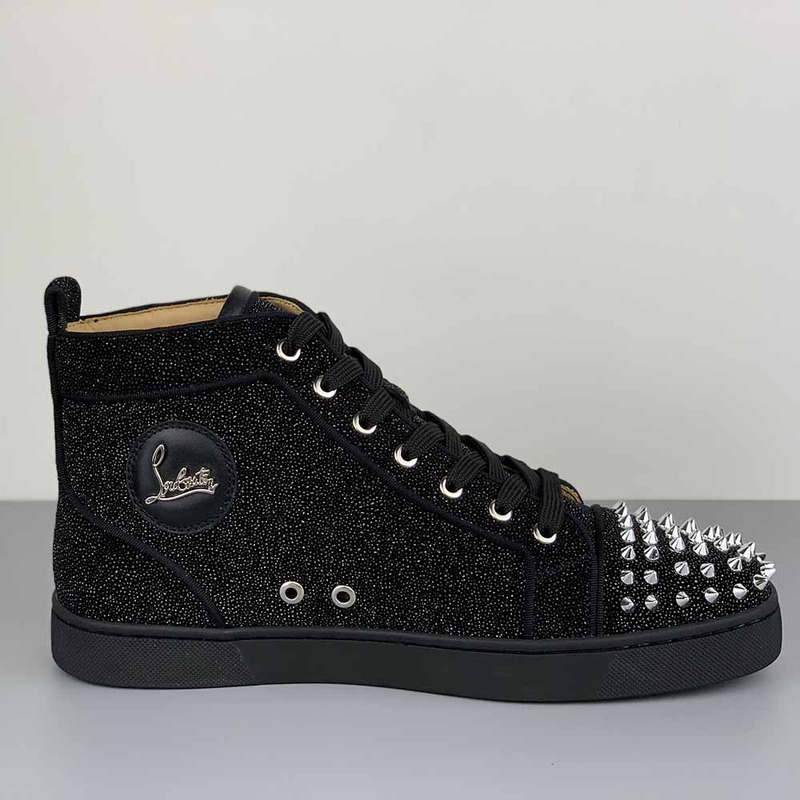 Ch**an louboutin high top l**is junior spikes orlato sneaker