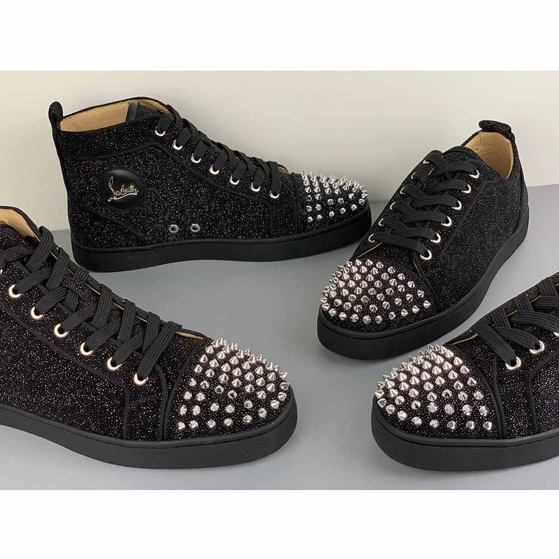 Ch**an louboutin high top l**is junior spikes orlato sneaker