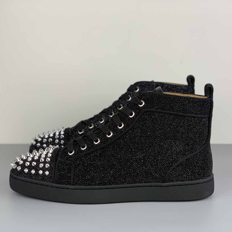 Ch**an louboutin high top l**is junior spikes orlato sneaker