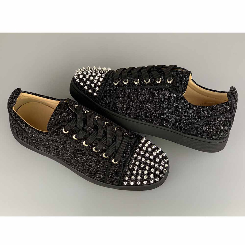 Ch**an louboutin low top l**is junior spikes orlato sneaker