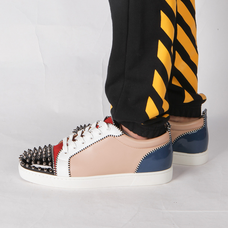 Ch**an louboutin made-to-order!!! limited version l**is junior spikes orlato men