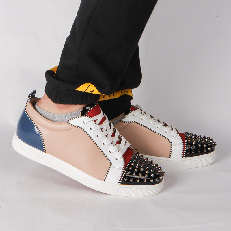 Ch**an louboutin made-to-order!!! limited version l**is junior spikes orlato men